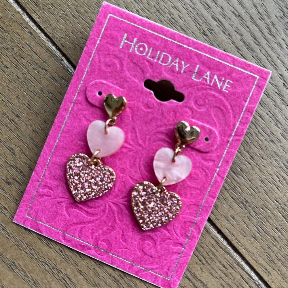 Earrings Rose and Gold  Womens 1 Pair